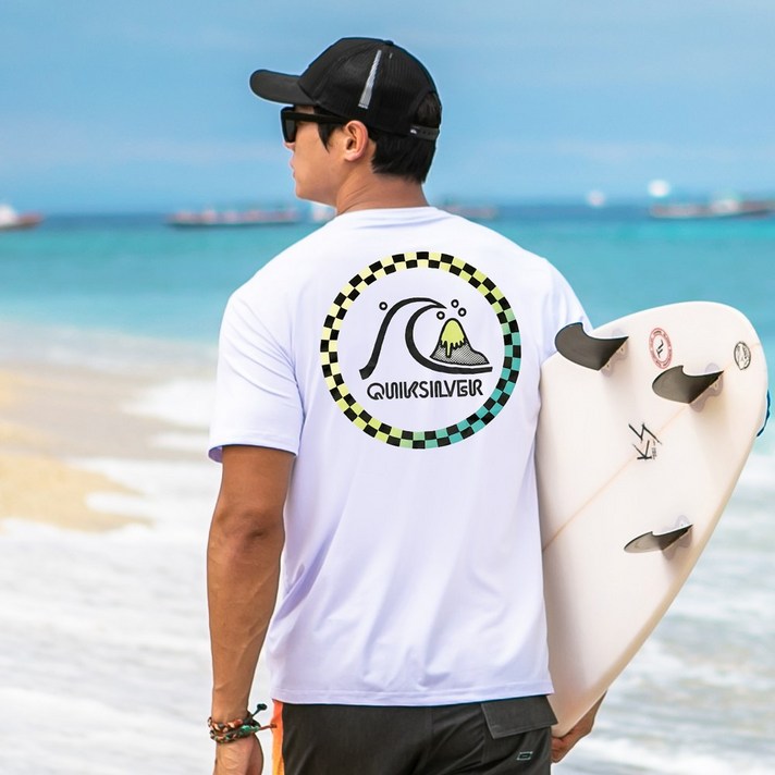 퀵실버 남성 반팔 래쉬가드 QS784WMT