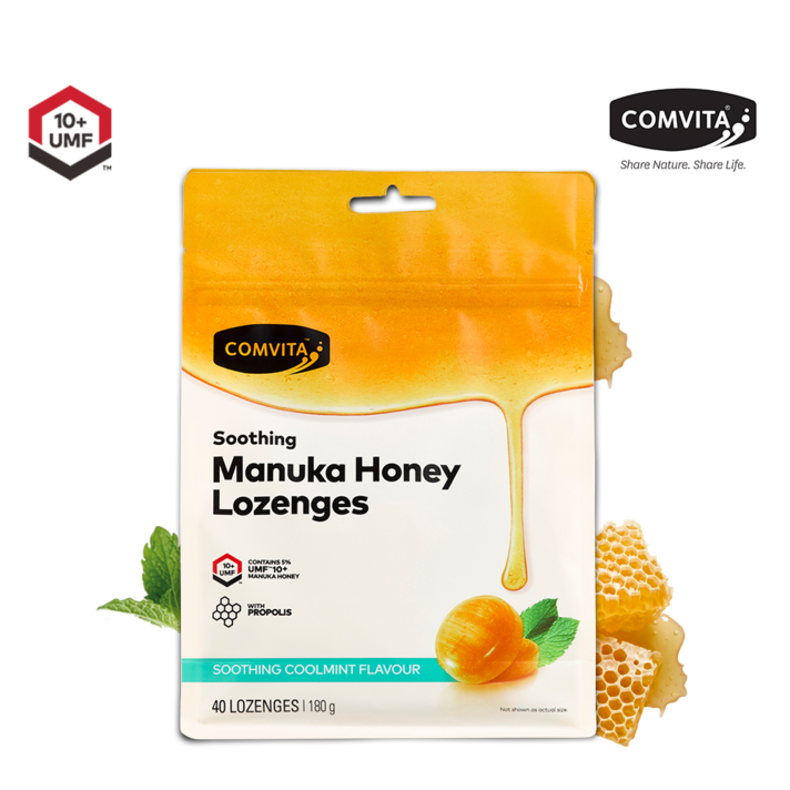 [정품]콤비타 UMF10+ 마누카허니 로젠지 프로폴리스&쿨민트, 1개, 180g
