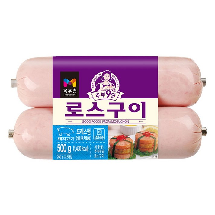 목우촌 주부9단 로스구이 500g(250gx2개입) 소시지, 1개