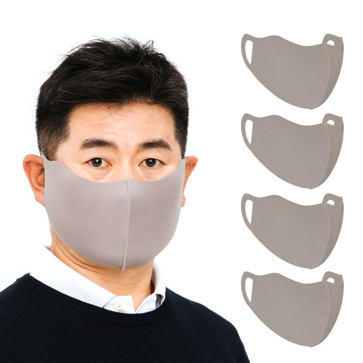 비블럭 프로골퍼 양용은 골프마스크 스포츠 여름 아스킨 운동용 새부리형 항균 UV 자외선 비말차단 빅사이즈 초대형 사계절 안면 가리개 기미존커버 마스크 개별포장, 브라운