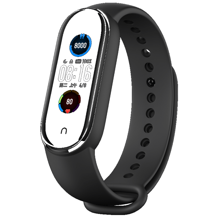 스마트워치 Xiaomi Mi Band 5NFC 버전 스마트 심박수 모니터링 블루투스 및, NONE, 1. 색상 분류: 팔찌 5NFC 블랙 229 위안