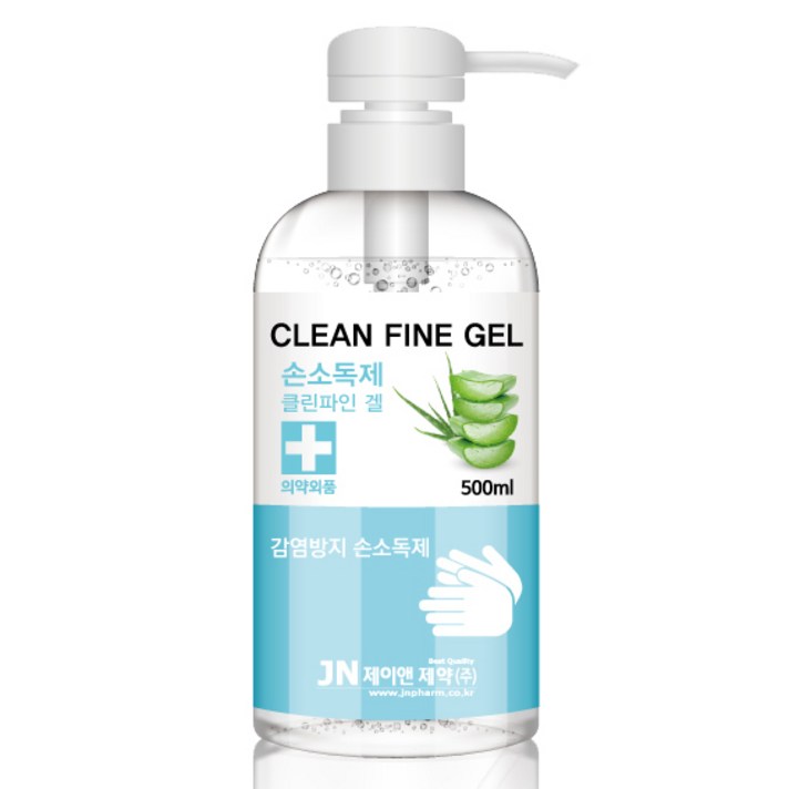 제이앤제약 클린파인겔 손소독제 500ml, 1개