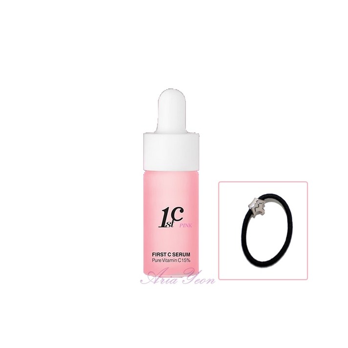 리즈케이 퍼스트씨 세럼 시즌6 핑크 비타민C 세럼 비타민15% 10ml*1개 +머리끈, 1세트, 10ml