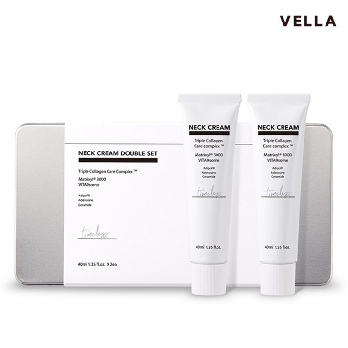 VELLA 벨라 넥크림, 2개, 40ml