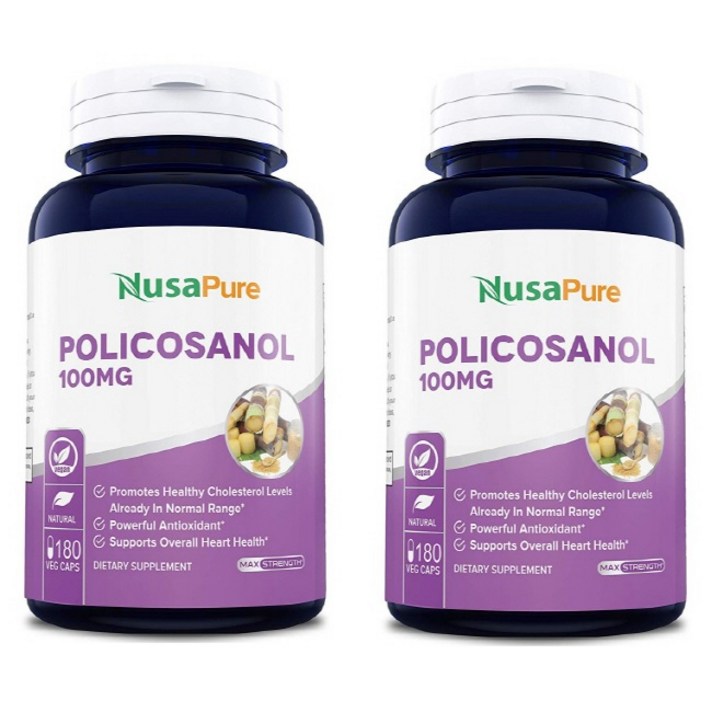 NusaPure (미국직구) 누사퓨어 폴리코사놀 100mg 180정 2개