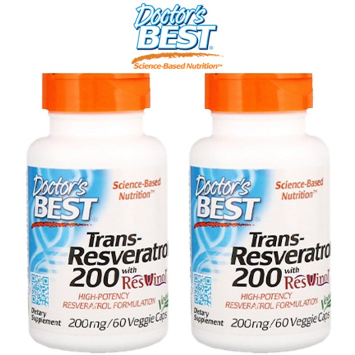 닥터스베스트 트랜스 레스베라트롤 200mg 60캡슐 2통