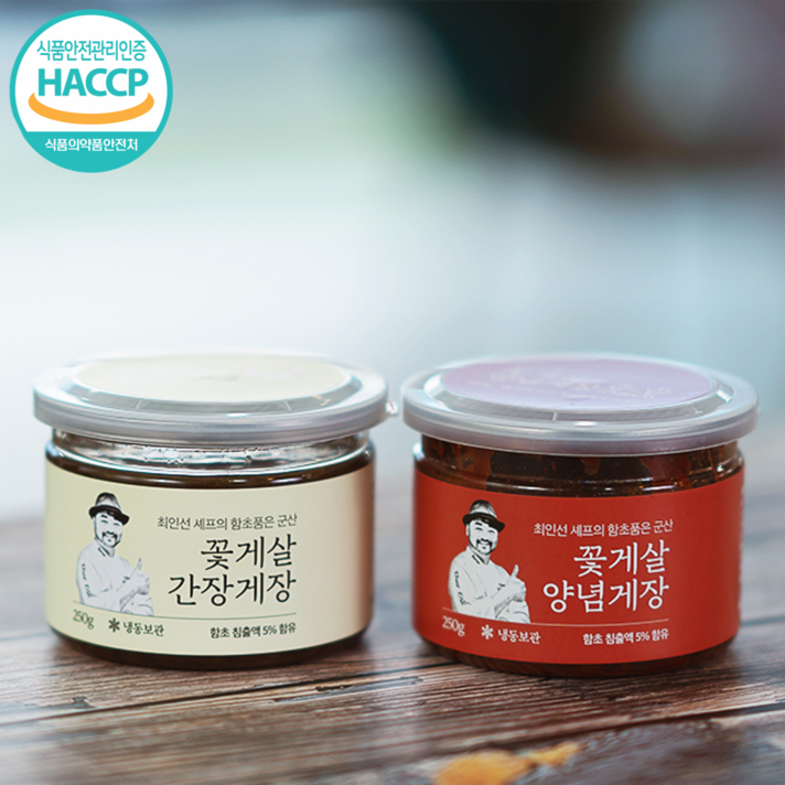 셰프의장 100%국내산 최인선 셰프의 꽃게살게장 간장게장 양념게장 500g set, 1세트