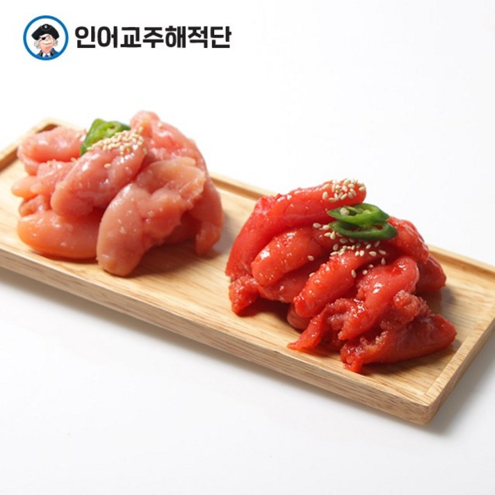 인어교주해적단 저온 숙성 저염 파지 백명란젓, 1개, 500g