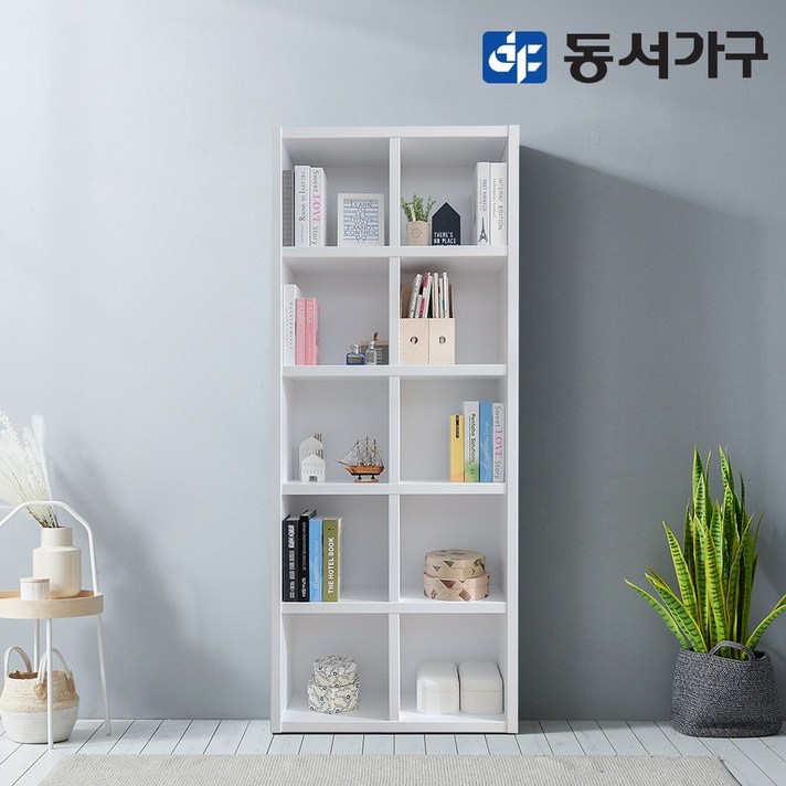 동서가구 피츠 댄디 5단 800 오픈책장 PAC033, 화이트