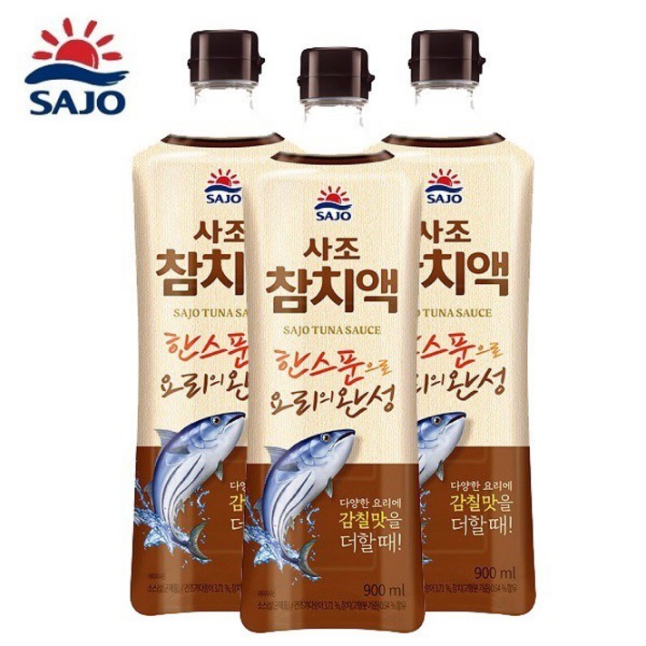 [사조] 참치액 900ml, 3개