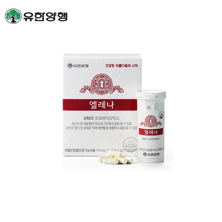 유한양행 엘레나 UREX 프로바이오틱스 유산균, 60정, 1개 유한양행 엘레나 UREX 프로바이오틱스 유산균, 60정, 1개