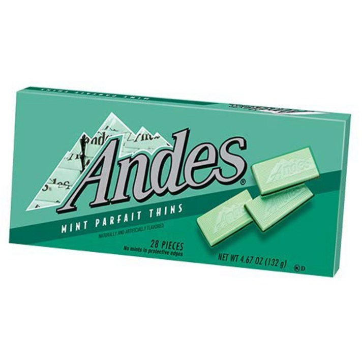 Andes Mint Parfait Thins 28ct Box Andes Mint Parfait Thins 28 개입 Box, 1