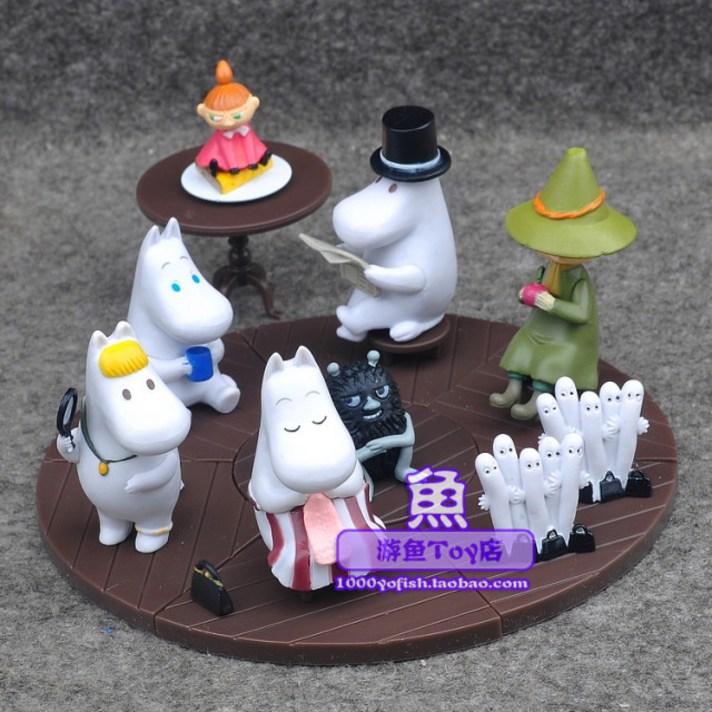 TAOBAO 귀여운 무민 moomin 피규어 8종 세트