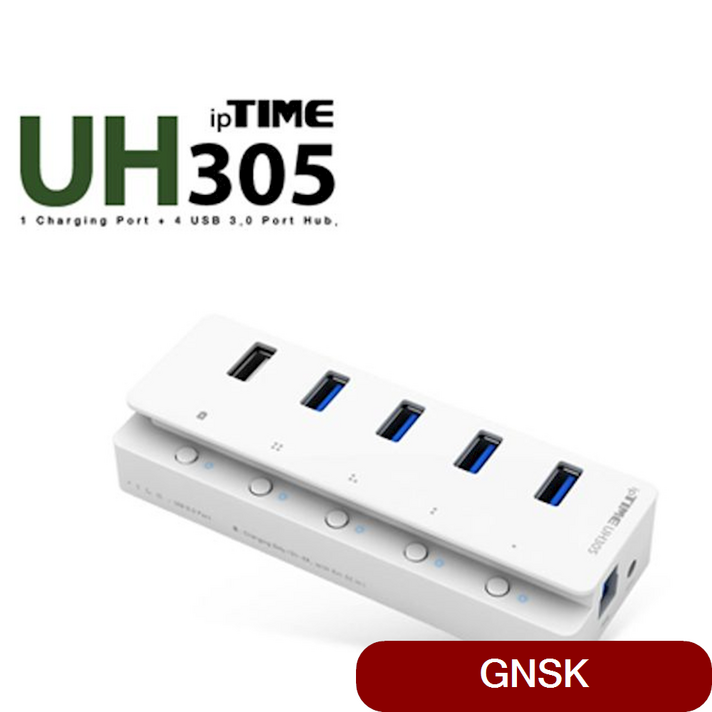 ipTIME USB3.0 5포트 허브 전원 아답터포함 네트워크 PC액세서리 usbc타입멀티허브 lxnc, 상세페이지참조()