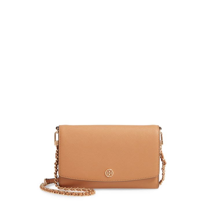 TORY BURCH 체인에 로빈슨 가죽 지갑