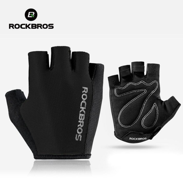 락브로스 자전거 여름 반장갑, 블랙