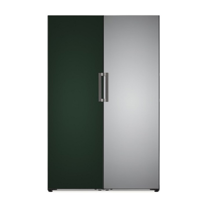 LG전자 Y320AA + X320AA 오브제컬렉션 컨버터블 패키지 냉동+냉장 연결키트포함, 네이처(메탈) 그레이, 네이처(메탈) 화이트