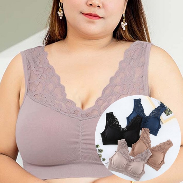 로만티크 XXXL 빅사이즈 노와이어 스포츠브라