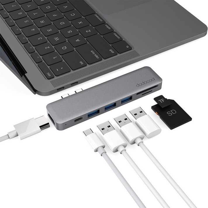 도도쿨 USB C타입 7in1 알루미늄 맥북 멀티 허브 노트북 USB허브<최소5-9일 수령가능/공휴일제외>, 그레이”></div>
<div class=