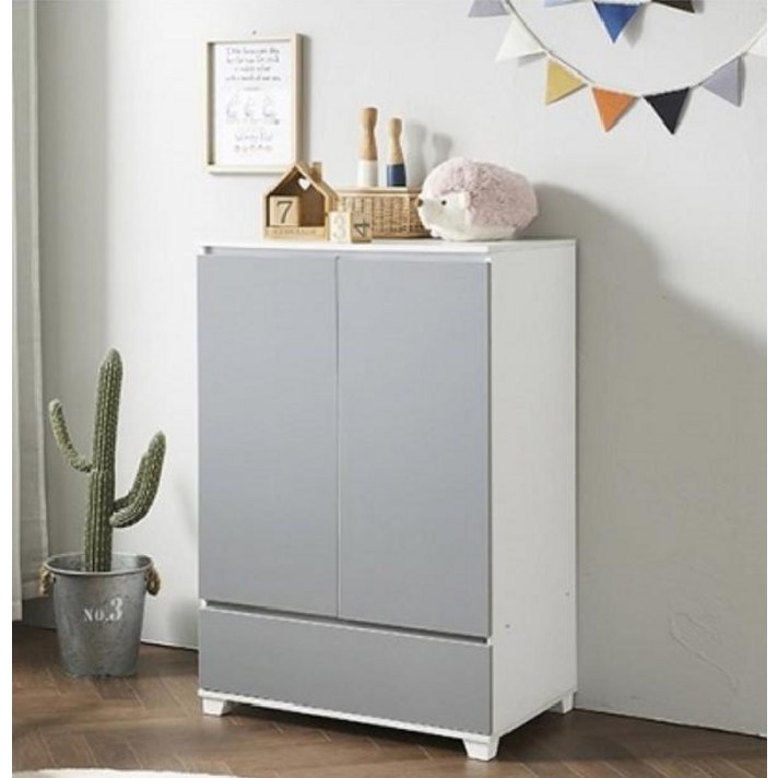 [AWESOMATIC] 키즈 유아옷장 주니어장 초등 아기서랍장 베이비장 유아수납장 애기 아동 아이방 어린이, 화이트