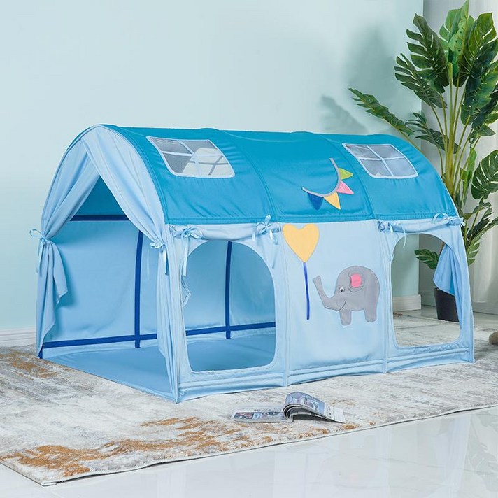 이케아 동굴텐트 인디언텐트 여아방 남아방 꾸미기 유아 방 난방텐트 성인 놀이텐트 공주 성 텐트 자동차 천막 41, 코끼리