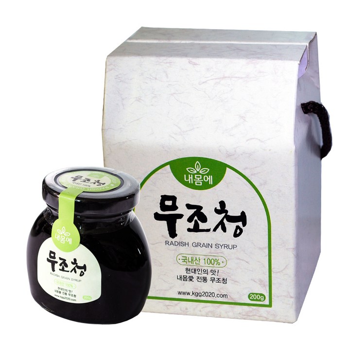 100% 국내산 원료를 사용한 내몸애 무조청 200g, 1병