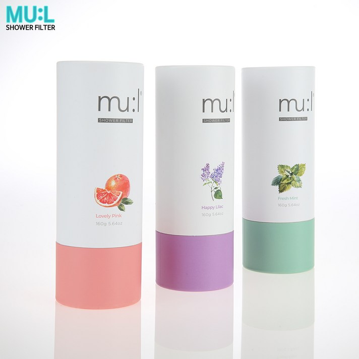 MUl 비타민 샤워필터3종 세트 (자몽 라일락 민트), 1세트