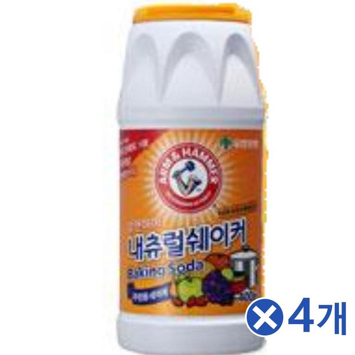 과탄산소다 가성소다 베이킹소다 과탄산나트륨 베이킹소다베이킹파우더 무수구연산 가정 필수품 암앤해머 내츄럴쉐이커 1px4개 청소 세척
