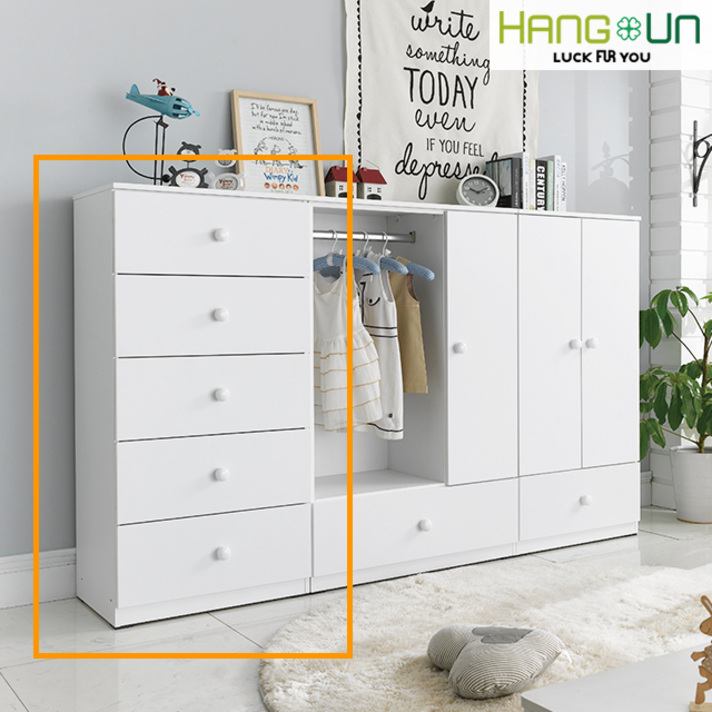 [행운가구] 스위트 베이비 옷장 수납 서랍장 아기옷장 베이비옷장, 5단 서랍장_화이트