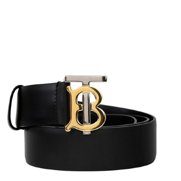 버버리 20FW 블랙 TB 투톤 벨트 8030469 BLACK
