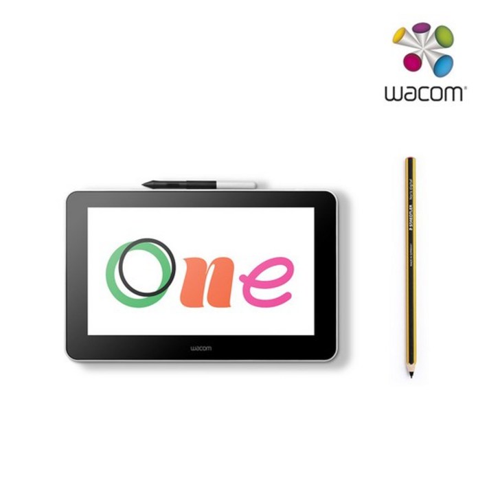 와콤 온라인강의 판서용 13.3형 타블렛 wacom one DTC133+스테들러펜