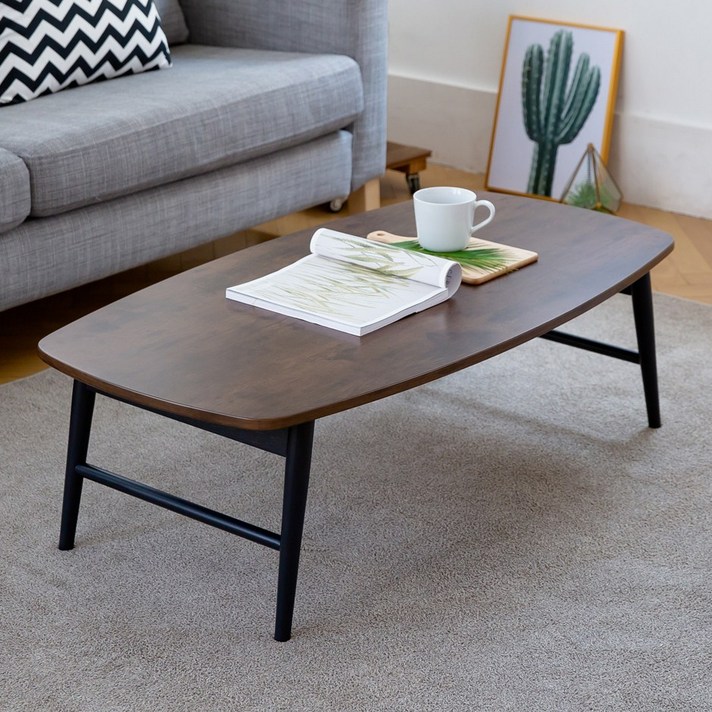 [룸스퀘어] 원목접이식 거실 소파 좌식 테이블 거실테이블, 10_까사테이블1100-다크브라운