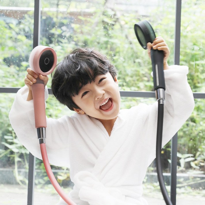 셀라랩 비타 필터 샤워기 + 클린 샤워호스 세트 [2중 필터 교체형 샤워기/비타민 필터], 그레이 + 그레이 호스/퓨어 화이트