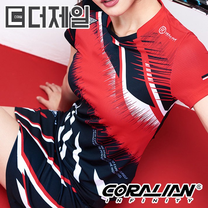 [코랄리안] CRTC2156 유니폼 전사 여성 반팔티셔츠