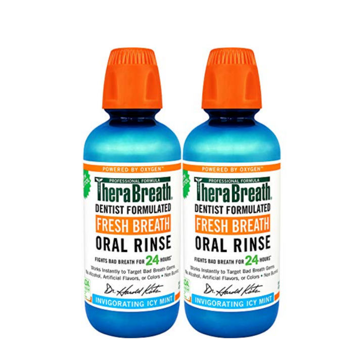 테라브레스 구강청결제 아이시민트 473ml 2개 Therabreath Gluten-Free Fresh Breath Oral Rinse