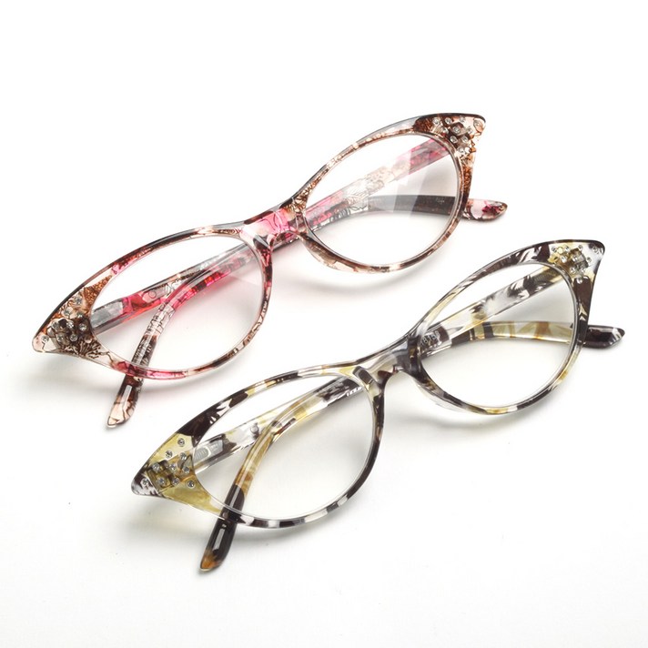 [무도수안경]여사님돋보기2 마담용돋보기 추천안경테 여자안경테 실버안경 여사님돋보기 시력보호안경 노안안경 휴대용돋보기, OW0020 옐로우