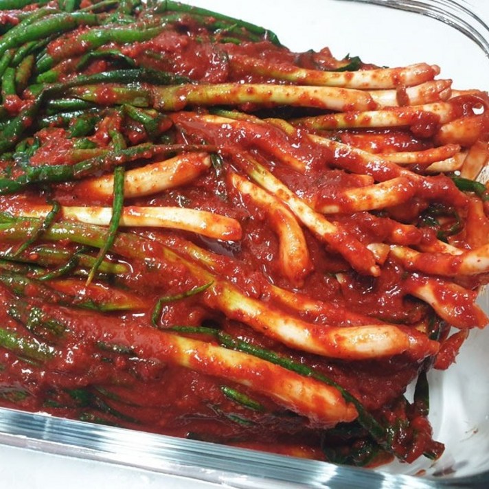 NEW 핵폭탄 파김치1KG 매운김치 매운파김치, 1개, 1kg