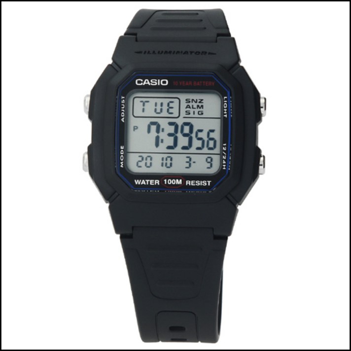타임플래닛 CASIO W-800H-1A 카시오 시계 우레탄밴드