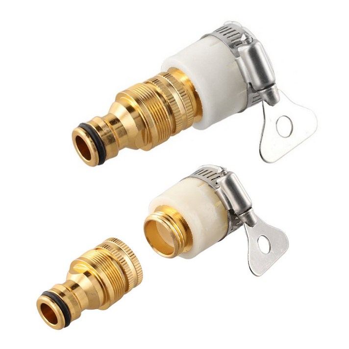 아이베란다 3중 3in1 수도꼭지 커넥터 3가지 연결방식