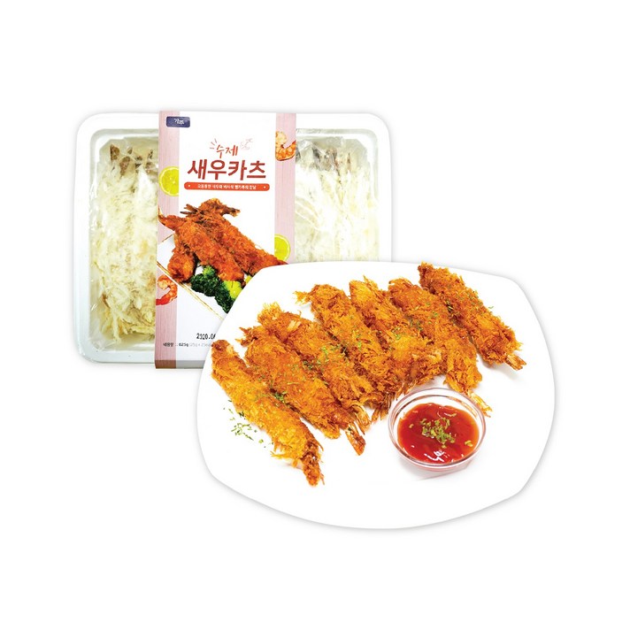 일식전문점에서 사용하는 수제 새우까스 [ 새우카츠 625g ( 25g x 25개 ) 새우튀김 새우커틀릿 ], 1팩