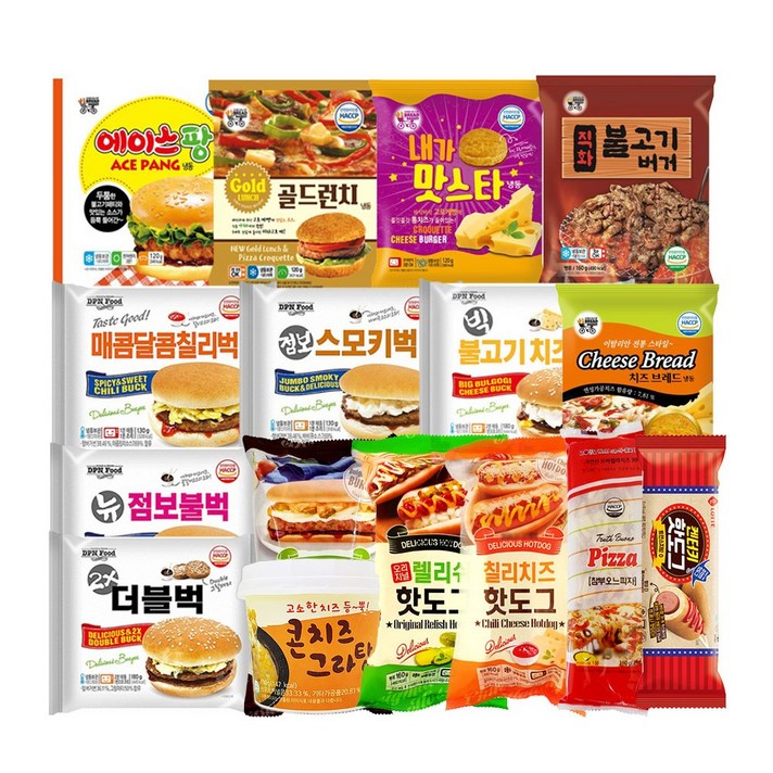 또와몰53 매점빵 1골라담기 편의점햄버거식사 내가맛스타 냉동 옛날학교매점버거, 24_놀부빅치즈핫도그650g 5봉입