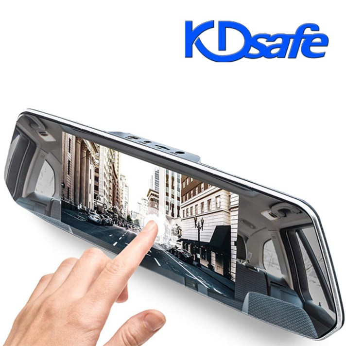 KDsafe 방수 후방카메라 가성비 2채널 룸미러 블랙박스 K7, K7 블랙박스 2채널 전후방 (64GB 포함)