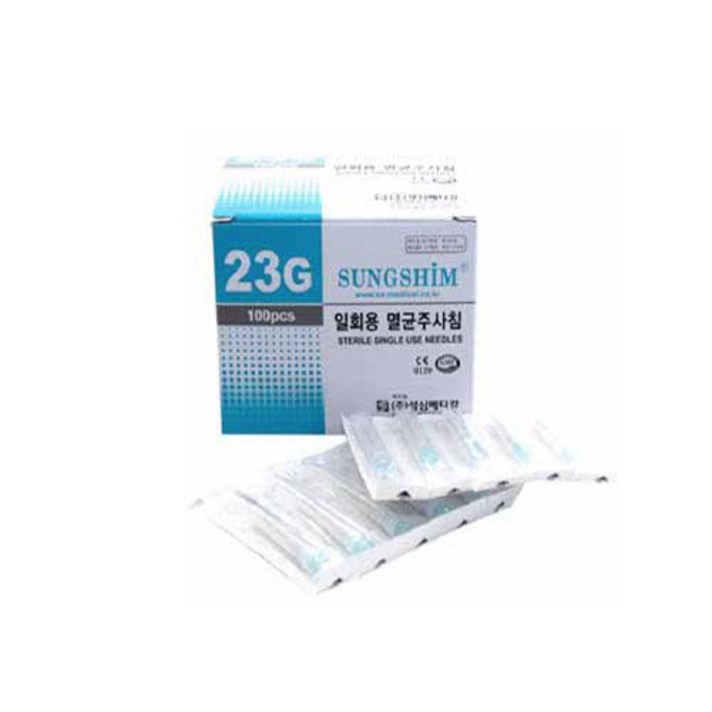 주사침 일회용 멸균 모음 병원여드름니들주사바늘, 2. 성심 23GX1inch