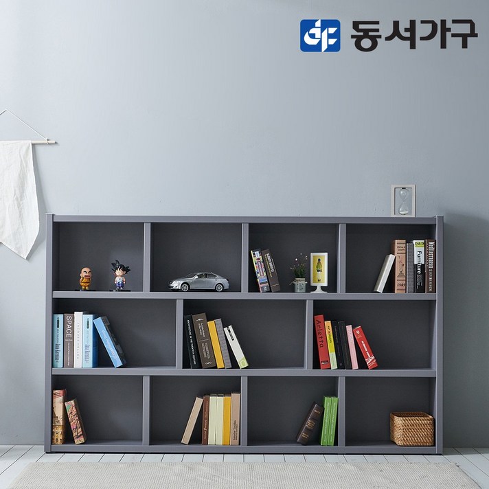 동서가구 피츠 댄디 2000 와이드오픈책장 PAC036, 그레이