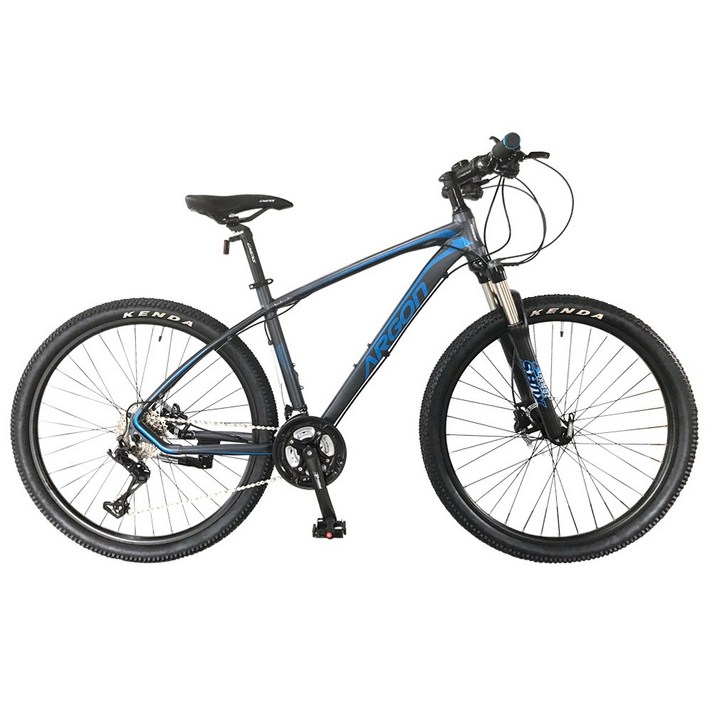 지멘스 MTB 자전거 아르곤27.5인치 원터치변속30단 시마노유압식 광폭타이어, 185cm, 아르곤30 다크그레이/블루_미조립박스(공구미포함) 발송