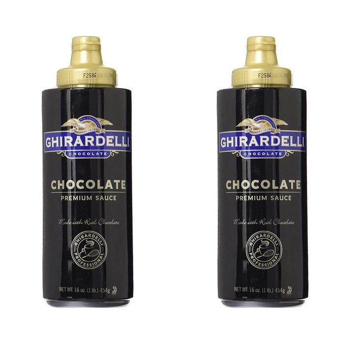 Ghirardelli Chocolate Syrup Black 기라델리 초코 소스 시럽 블랙 라벨 454g 2개
