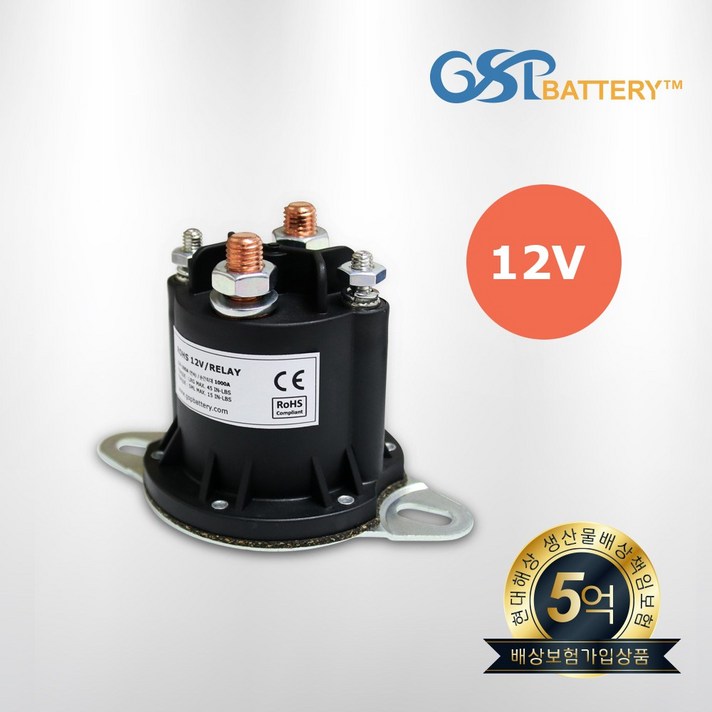 지에스피 대전류용 릴레이 주행충전기 12V500A, 1개