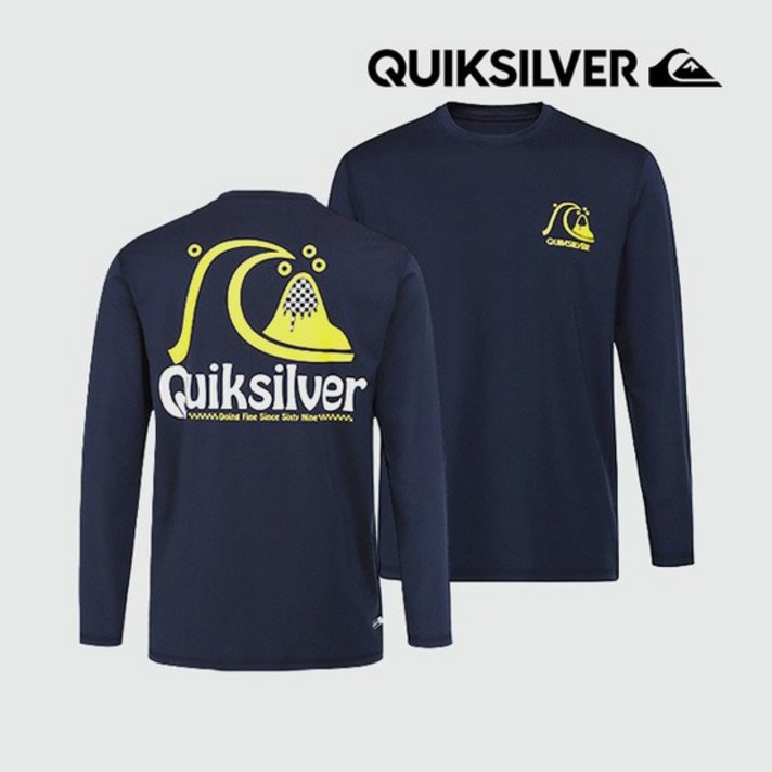 [매장정품] 퀵실버 남자 루즈핏 래쉬가드 버블2 NAVY