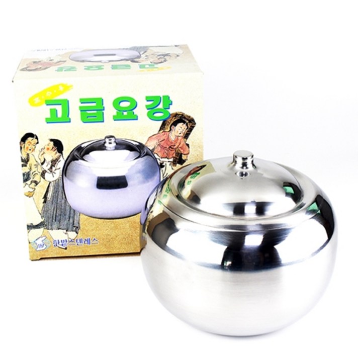 한밭스텐 [규촌키친] 요강 복단지 소 대 (개업 개원 이사 혼수 결혼 개업선물 이사선물 혼수용품 신혼부부 인테리어소품), 1개, 소(고급요강)