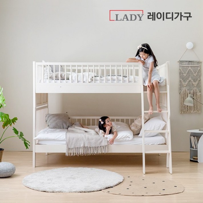 레이디가구 스칸딕 원목 분리형 이층침대 SS_프레임, 따뜻한고로케